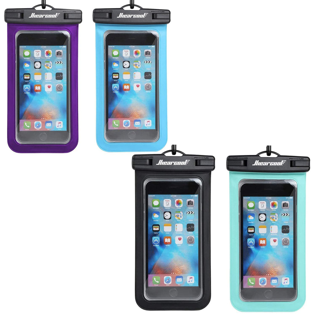 Universal Waterproof Case,Waterproof Phone Pouch Compatible for iPhone 12 Pro 11 Pro Max XS Max XR X 8 7 Samsung Galaxy s10/s9 Google Pixel 2 HTC Up to 7.0", IPX8 Cellphone Dry Bag -4 Pack