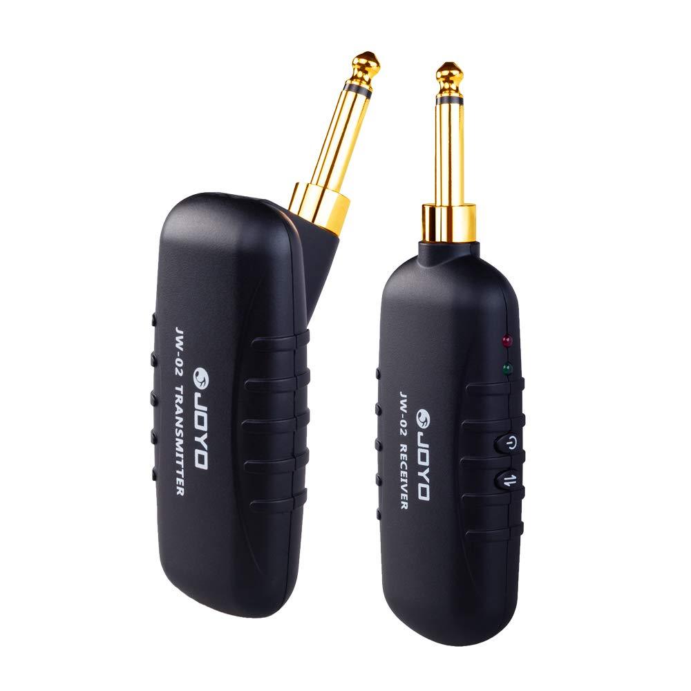 [AUSTRALIA] - JOYO 5.8GHz Guitar Wireless Transmitter and Receiver 4 Channels for Electric Guitar/Bass and Amp Wireless System (JW-02) 