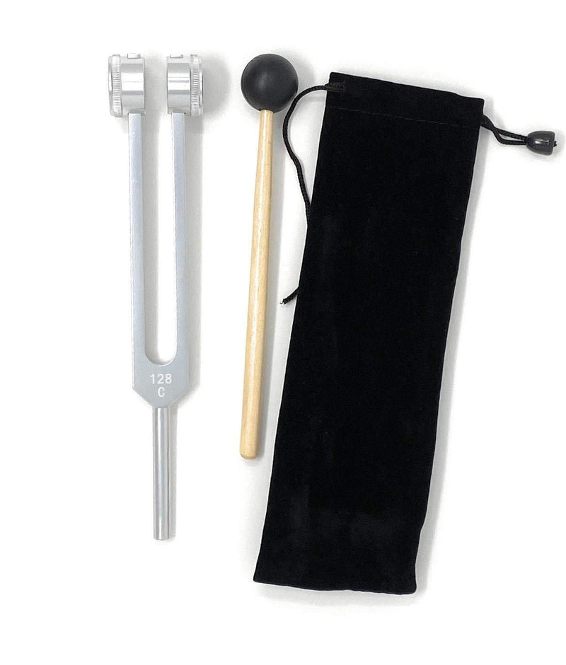 Tuning Fork Medical Sensory Weights Healing Tools Kit 128 HZ Reflex Hammer Set