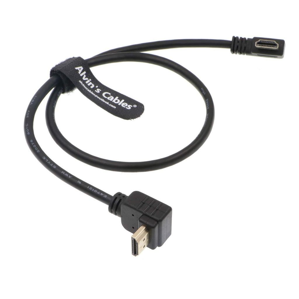 Alvin's Cables Z CAM E2 L Shape 2.0 HDMI Cable for Portkeys BM5 Monitor 90 Degrees Up to Right Angle Down 60CM