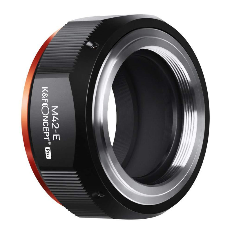 K&F Concept Lens Mount Adapter for M42 Lens to Sony NEX E-Mount Camera for Sony Alpha NEX-7 NEX-6 NEX-5N NEX-5 NEX-C3 NEX-3 with Matting Varnish Design M42-E