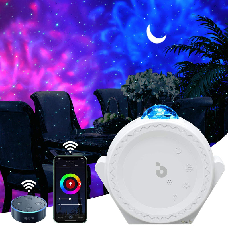 [AUSTRALIA] - Star Projector, 3-1 LED Smart Night Light Projector Moon Lamp with Smart App & Timer & Voice Control, Multi Lighting Effects Galaxy Projector for Kids Bedroom/Game Rooms/Home Theatre/Room Decor 