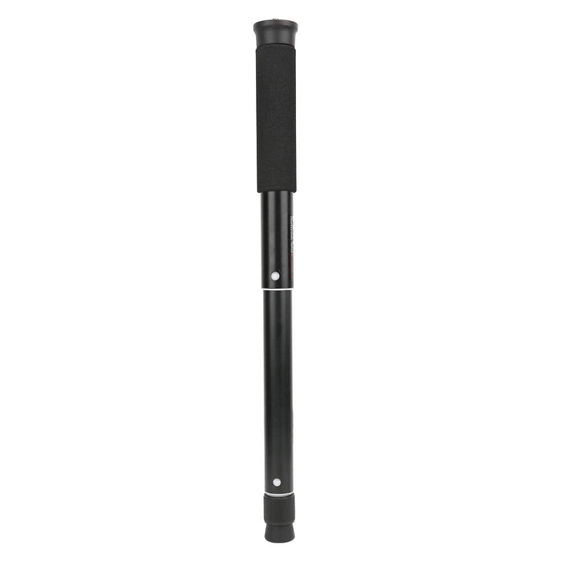 Bewinner1 Portable Monopod 8 Sections Aluminium Alloy Monopod Adjustable Height Maximum Load 5kg, Folding Size is only 28CM for SLR Camera Photography Selfie V-Log (Black2) Black2