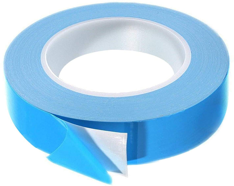 Thermal Adhesive Tape, 25m x 15mm x 0.20mm Double Side Thermal Tapes Cooling Pad Apply to Heatsink, LED, IGBT, IC Chip, Computer CPU,GPU, Modules, MOS Tube, SSD Drives