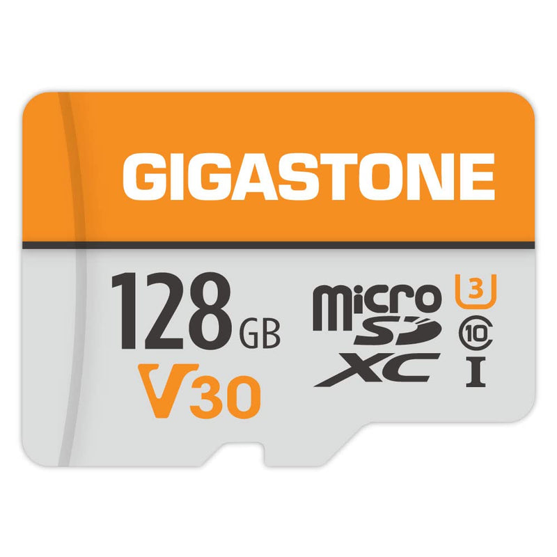 Gigastone 128GB Micro SD Card, 4K Video Pro, GoPro, Surveillance, Security Camera, Action Camera, Drone, 95MB/s MicoSDXC Memory Card UHS-I V30 Class 10 V30 4K 128GB