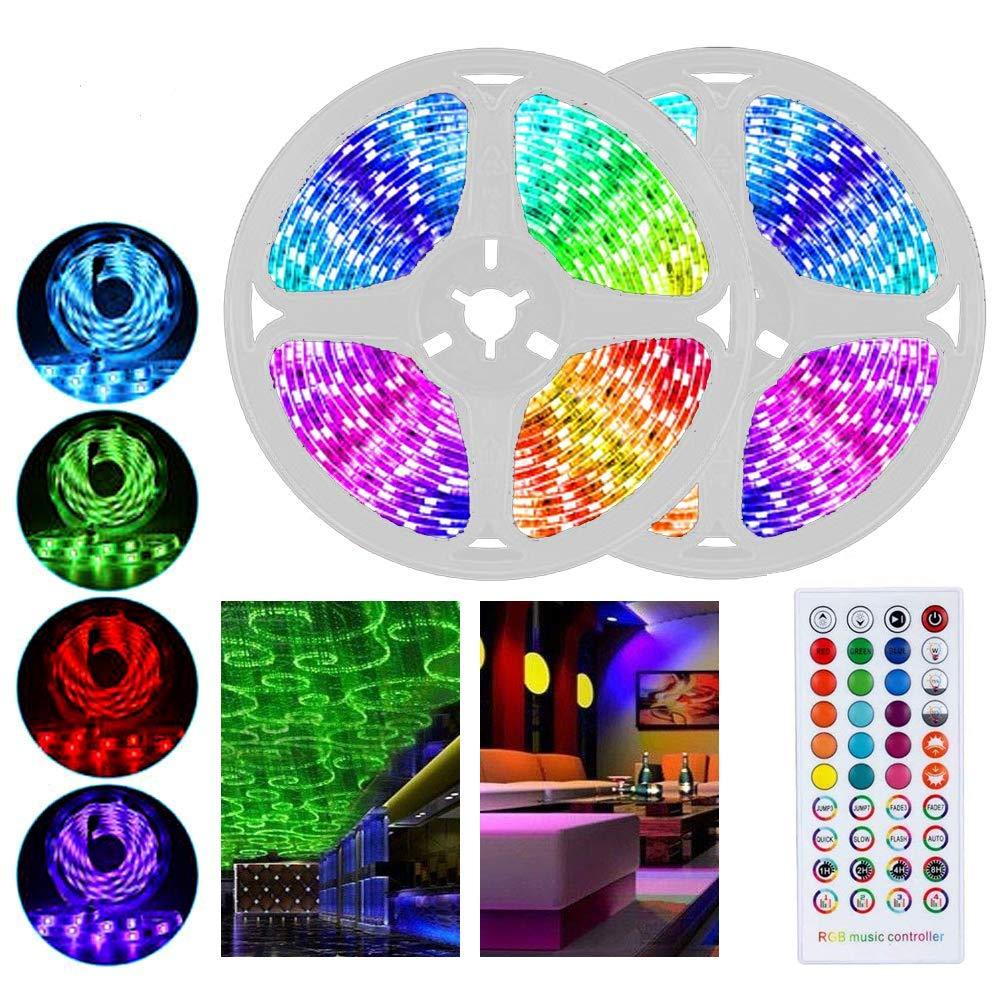 [AUSTRALIA] - 10M/32.8FT LED Strip Lights, Light Strip with Remote led Rope Light RGB 5050 300LEDs Rope Light Sync to Music, LED Strip Lighting with 40 Key IR Remote for Indoor Decoration 
