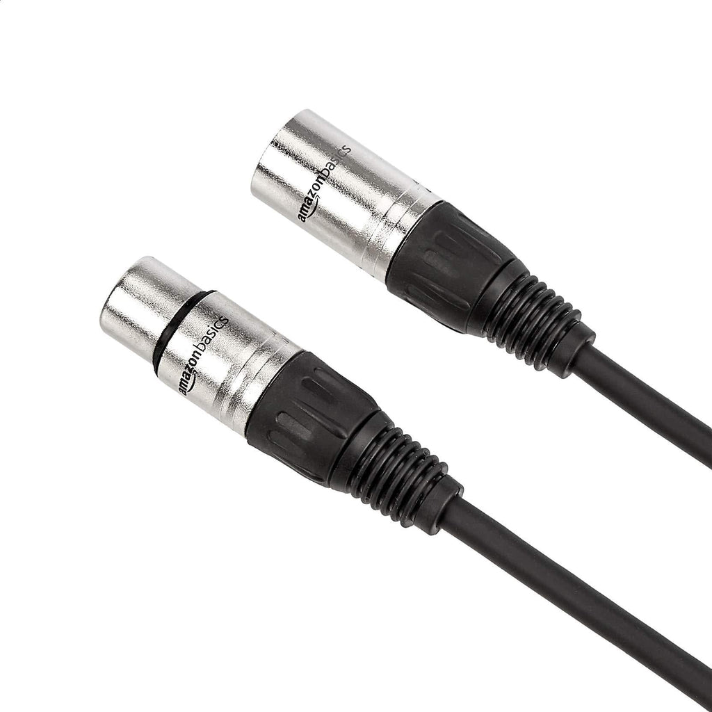 Amazon Basics XLR Male to Female Microphone Cable - 3 Feet, 2-Pack