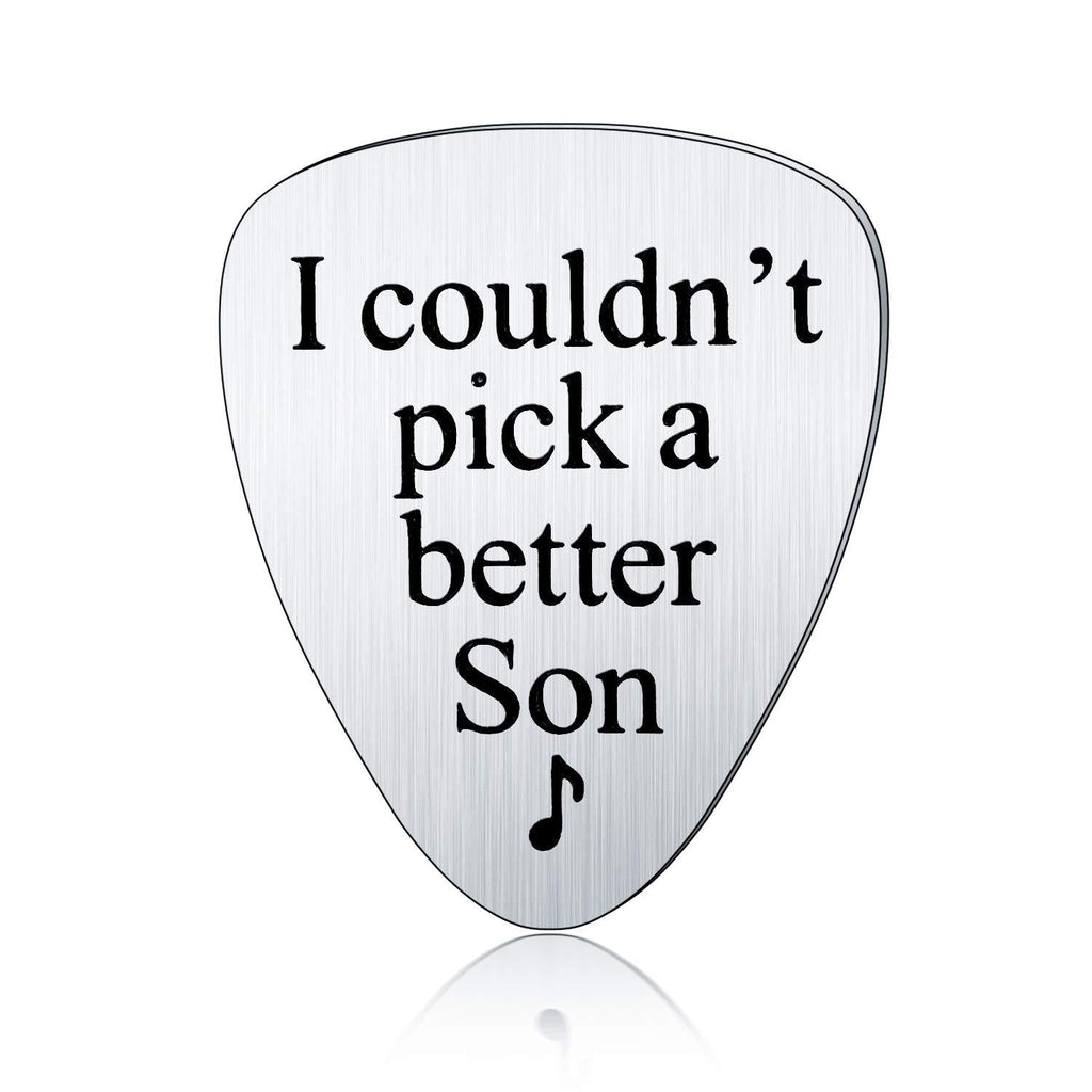 Guitar Pick Gift for Son From Mom Dad Gifts for Musician Guitar Player Inspirational Graduation Christmas Birthday Gifts