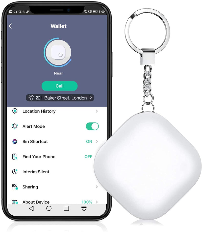 NUT Key Finder, Phone Finder Item Tracker with Bluetooth for Android/iOS, Anti-Lost Alarm Item Finder Locator for Keys, Backpack, Phone, Wallet, Item Tracker Device with One Touch Find- New Version