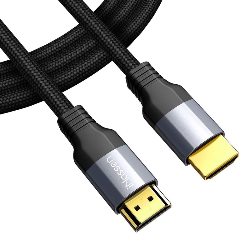 4K HDMI Cable 6 ft,High Speed HDMI to HDMI 2.0 Cable iNassen【2020 Full HD】 60HZ 3D, 2160P, 1080P, Ethernet Strong Braided & Gold-Plated for Xbox, PS4, PS5, Laptop, PC, Monitor, Projector,HDTV More 6ft