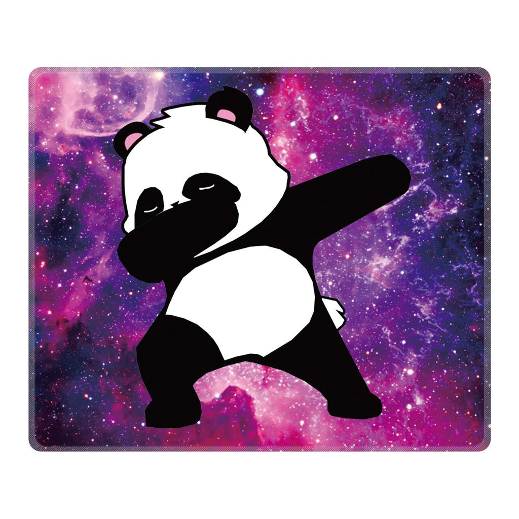 POKABOO Mouse Pad - Cute Mouse Pad Mat for Laptop Galaxies Panda Non-Slip Rubber Stitched Edges Working Gaming Mouse Pads for Kids/Boys/Girls/Adults(Rectangle 240x200x3mm)