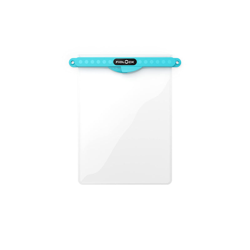 FIDLOCK Phone Dry Bag, Waterproof Pouch for Cell Phone with Magnetic Closure, Maxi Light Blue
