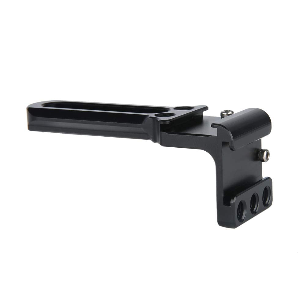 NICEYRIG Cold Shoe Extension Bar, Right Angle Shoe Mount Bracket with NATO Rail, 1/4'' Threads - 376