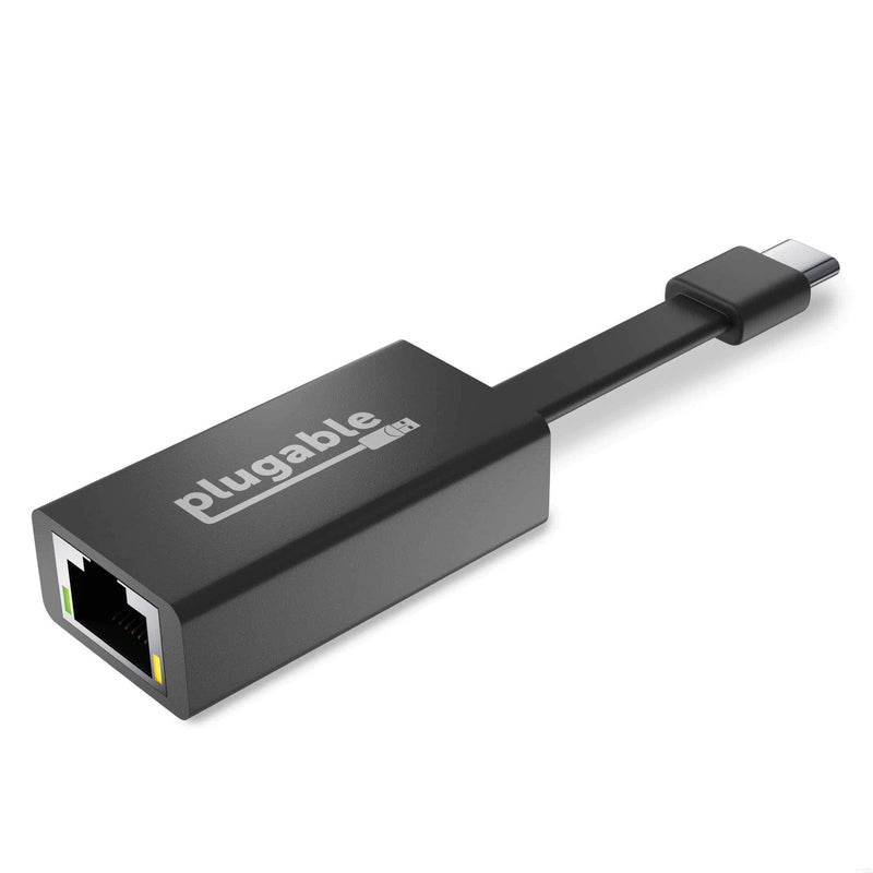 Plugable USB C to Ethernet Adapter, Fast and Reliable Gigabit Speed, Thunderbolt 3 to Ethernet Adapter Compatible with MacBook Pro, Windows, macOS, and ChromeOS