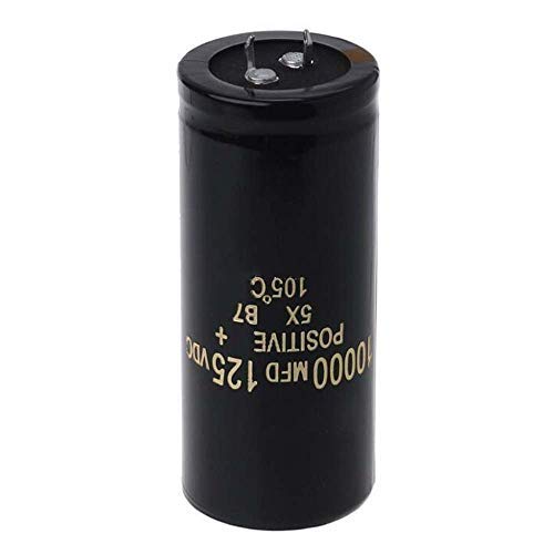 Electrolytic Capacitor 125V 10000uF Aluminum Screw Audio Filter Electrolytic Black 1Pcs