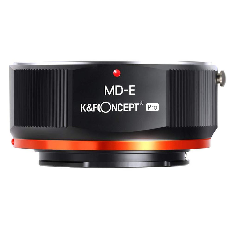 K&F Concept MD to NEX Lens Mount Adapter for Minolta MD MC Mount Lens to NEX E Mount Mirrorless Cameras with Matting Varnish Design for Sony A6000 A6400 A7II A5100 A7 A7RIII MD-E