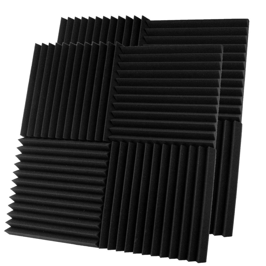 [AUSTRALIA] - 8 Pack 2" X 12" X 12" Sound Proof Foam Panels Fire Retardant Acoustic Foam Noise Dampening Sound Absorbing Panels Sound Deadening Padding for Studios, Recording, Vloggers 