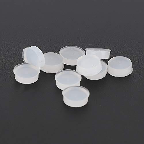 Vbest life 10Pcs Flute Hole Plug,Rubber Replacement Kits Musical Instrument Accessories Flutes Repair Parts Accessories 7x2.5mm Transparent