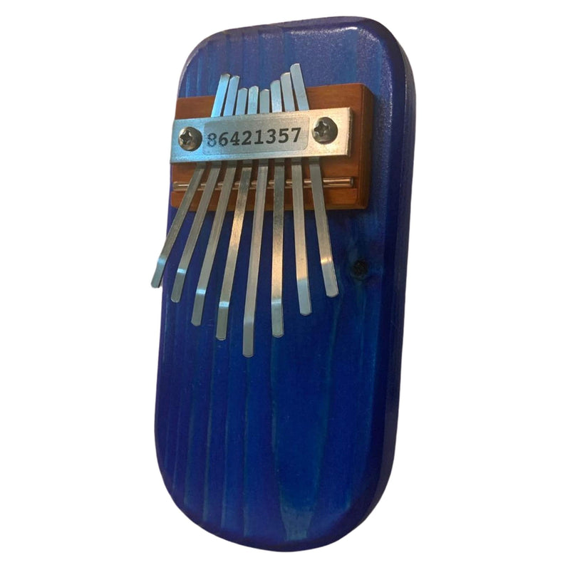 Kalimba Blue Pine Wood Thumb Piano and Songbook for Kids Adults and Beginners Mbira Finger Piano Musical Instrument Handcrafted in the USA by Mountain Melodies