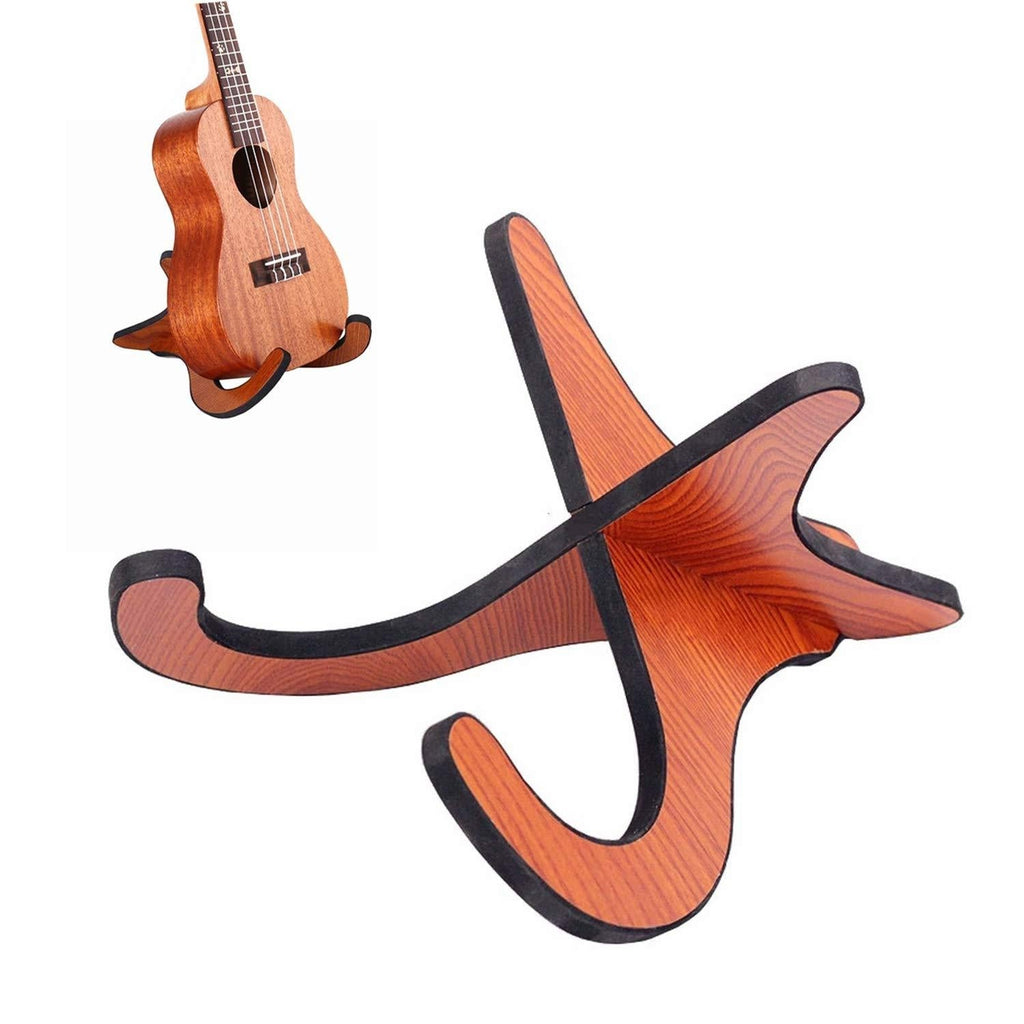 Luckyaa Ukulele Stand Wooden Stand/Holder for Violin, Banjo,Mandolins Folding Portable