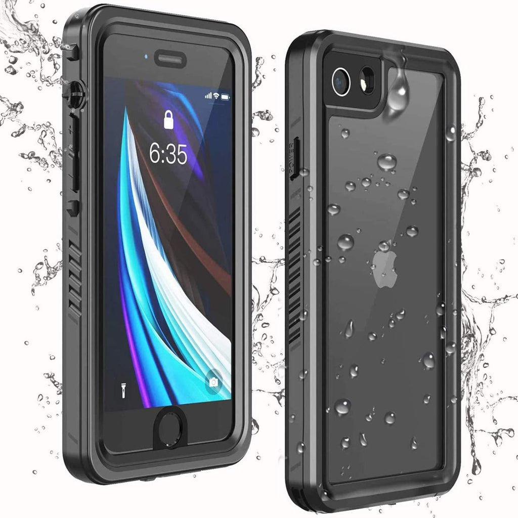 Temdan iPhone SE 2020 Case iPhone 8 Case iPhone 7 Case Waterproof,Clear Sound Quality Built-in Screen Protector Heavy Duty IP68 Waterproof Shockproof case for iPhone SE (2020)/8/7 4.7 inch (Balck) Balck