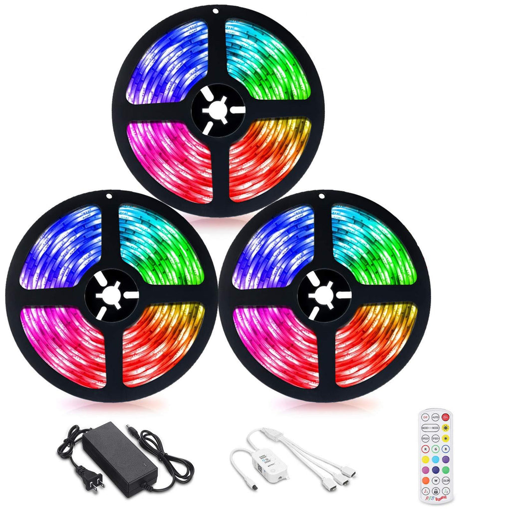 [AUSTRALIA] - AMBOTHER LED Strip Lights 39.4ft RGB LED Light Strips App IR Remote Controller Color Changing Music Sync Dimmable 5050 Flexible Wireless Tape Rope Lights for Bedroom Room Home Kitchen 