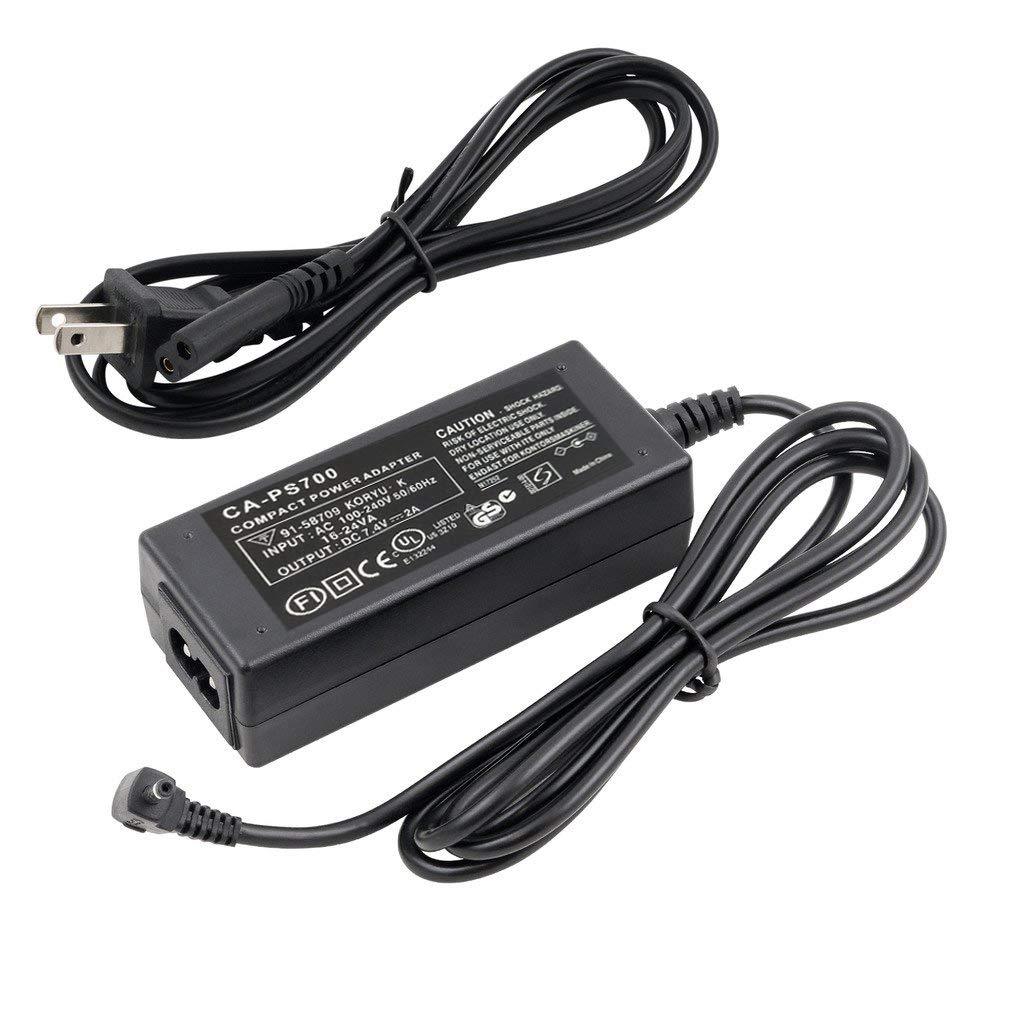 Replacement CA-PS700 AC Power Adapter Kit Compatible for Canon Elura 40 MC Elura 50 Canon EOS 20D EOS 5D EOS D30 EOS D60 Canon PowerShot S1 is PowerShot S2 is PowerShot S3 is PowerShot S80 Cameras