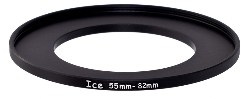 ICE 55mm to 82mm Step Up Ring Filter/Lens Adapter 55 Male 82 Female Stepping Adapter