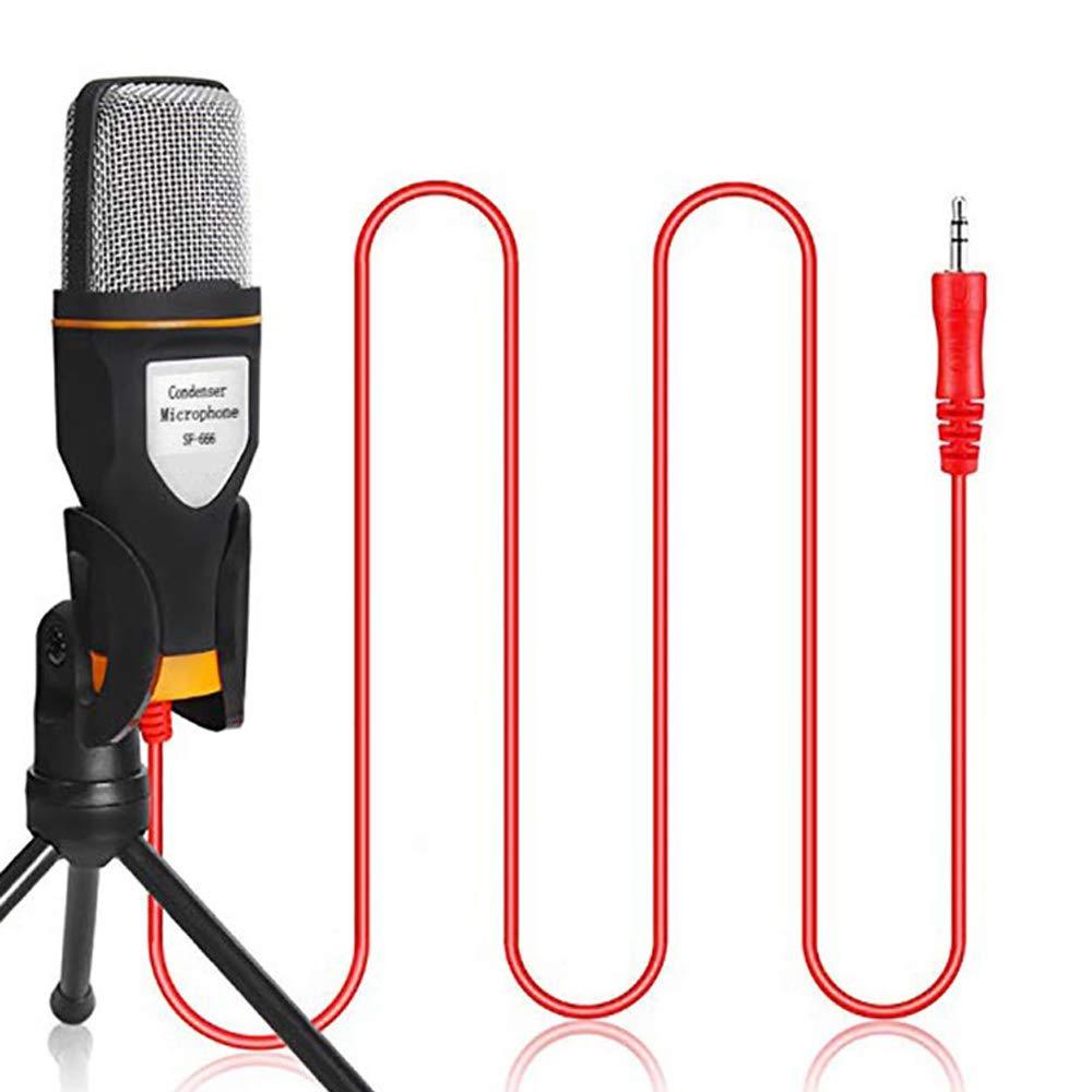 [AUSTRALIA] - Studio Condenser Microphone with Stand for Computer Podcast Mic for Recording,Singing,Online Chatting,Skype,YouTube Game 