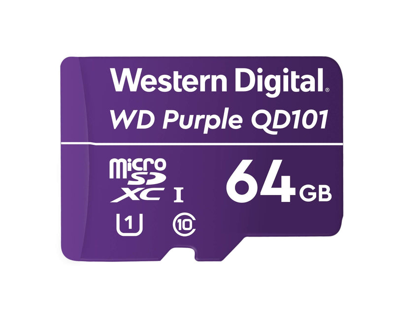 [AUSTRALIA] - Western Digital SC QD101 MicroSD Card 64GB WD Purple Surveillance Camera WDD064G1P0C 