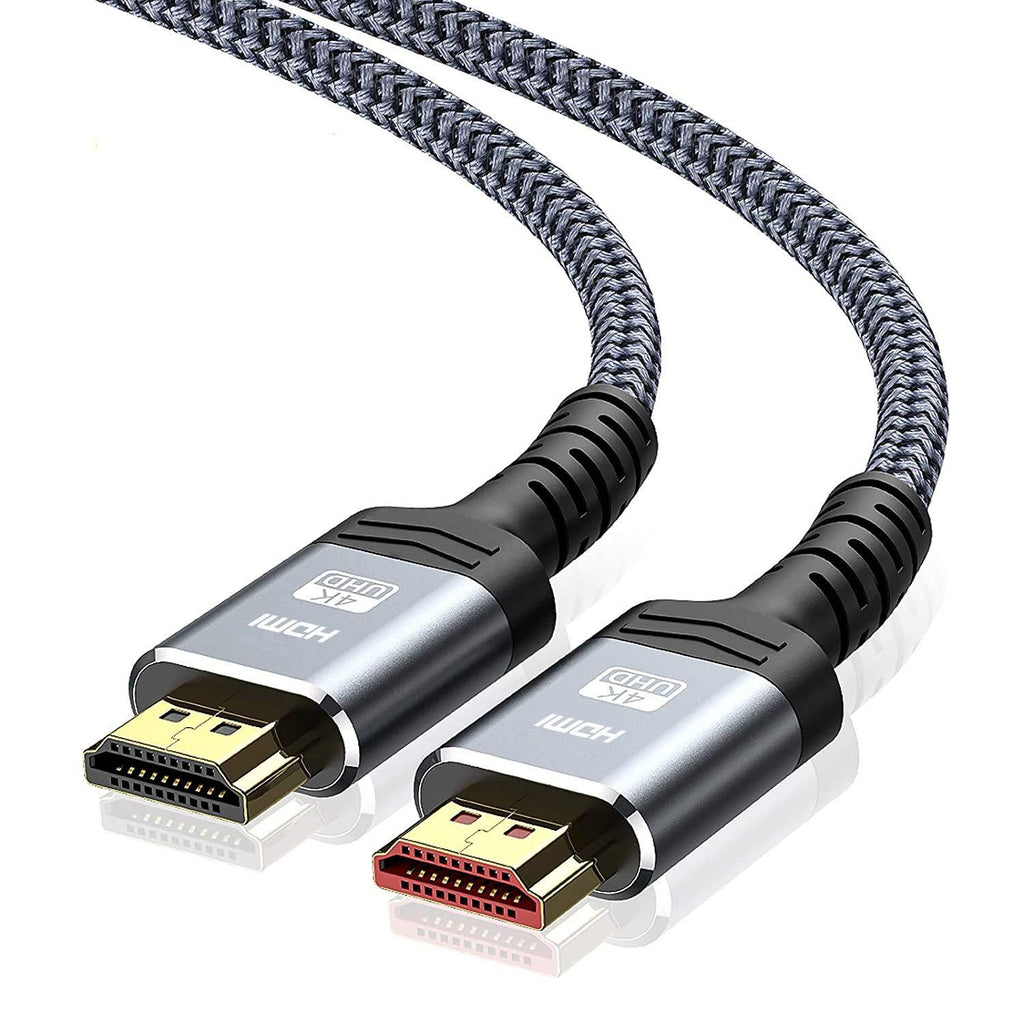 4K60HZ Long HDMI Cable,Highwings 50FT 18Gbps High Speed HDMI 2.0 Braided Cord-Supports (4K 60Hz HDR,Video 4K 2160p 1080p 3D HDCP 2.2 ARC-Compatible with Ethernet Monitor PS4/3 4K Fire Netflix 50 feet Grey