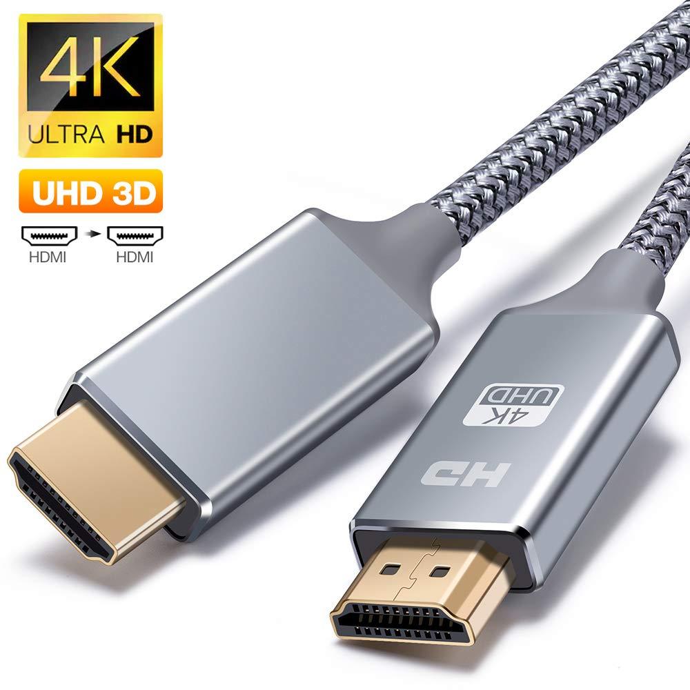 4K HDMI Cable,Oldboytech High Speed HDMI 2.0 Cable,Support 4K, 3D, 18Gbps,2160P, 1080P, Ethernet -Braided HDMI Cord - Audio Return(ARC) Compatible for UHD TV, for Blu-ray,for PS4, for PS3, for PC 3Feet