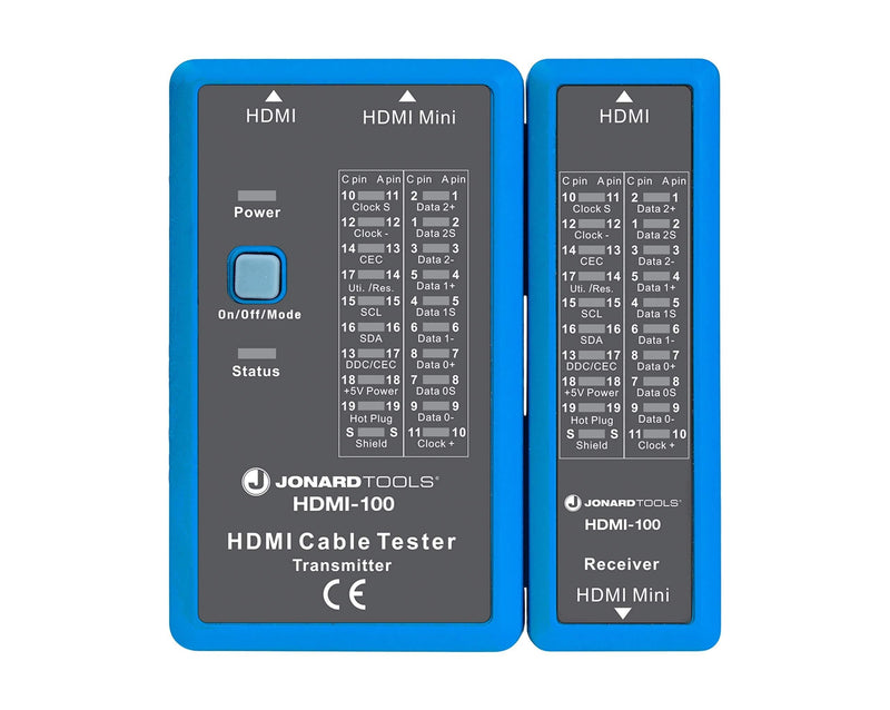 Jonard Tools HDMI-100 HDMI Cable Tester for HDMI and Mini HDMI Cables HDMI Tester