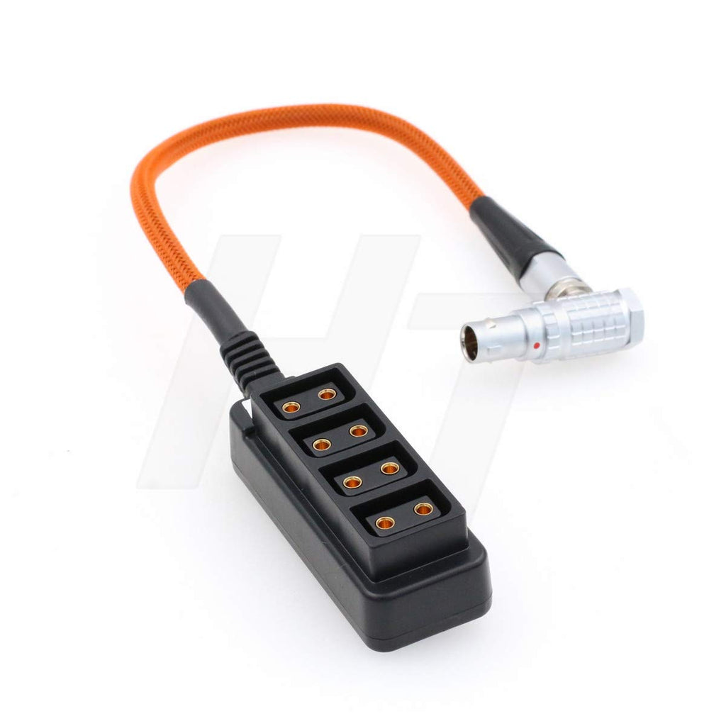 HangTon ARRI Alexa Mini Camera EXT 7 Pin to D-tap Power Splitter Adapter Box, 1 to 4 Braided Cable