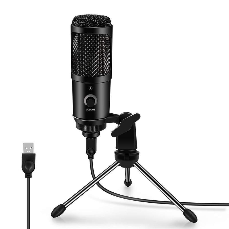[AUSTRALIA] - USB Microphone,ARCHEER Condenser Recording Microphone Plug and Play Professional Studio Mic for Laptop MAC or Windows Cardioid Studio Recording Vocals, Voice Overs,Streaming Broadcast and YouTube black 