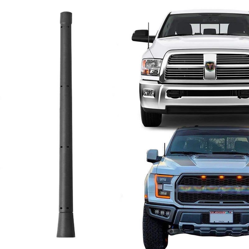 KSaAuto Compatible with 13 Inch Antenna Dodge Ram 1500 & Ford F150 2009-2021 Flexible Rubber Antenna Car Wash Proof | Designed for Optimized FM/AM Radio Signal Reception