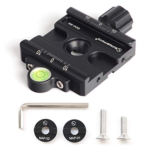 Sunwayfoto DDC-50iT 50mm Clamp Conversion Kit Convert to Arca/RRS QR Compatible with Manfrotto Tripod Ball Head Sunway