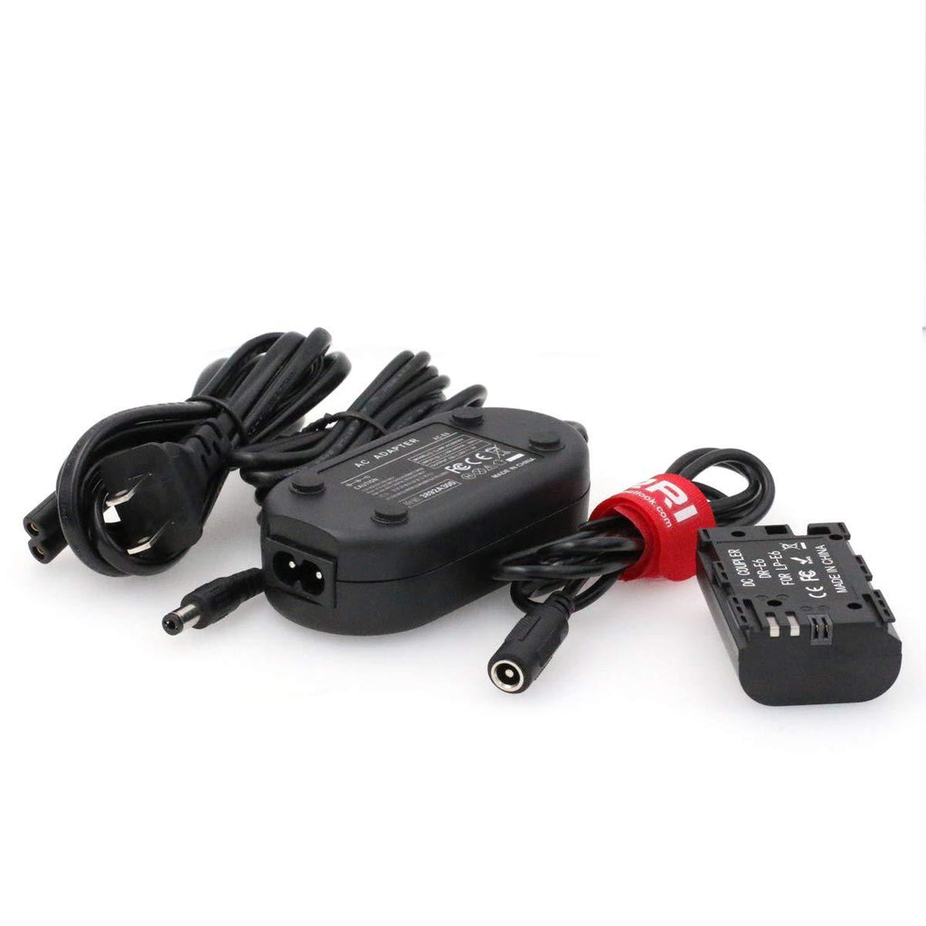 DRRI ACK-E6 Replacement AC Power Adapter Kit fr Canon EOS 80D/70D/60D/6D/7D/5D Mark II/II 5D Mark IV Digital Camera E6 Adapter