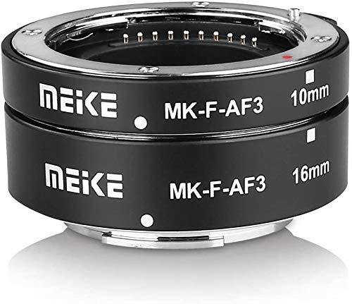 Meike MK-F-AF3 Auto Fucus Macro Extension Tube for Compatible with All Fujifilm Mirrorless Camera(10mm 16mm only or conbination) X-T1 X-T2 X-Pro1 X-Pro2 X-T10 X-A1 X-E1 X-E2 X-E3 X-T20 X-T3 X-T30 etc