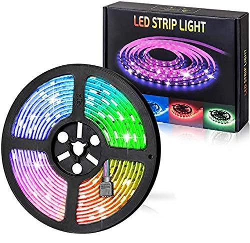 Led Strip Lights Bluetooth,16.4ft Color Changing Strip Lights 5050 SMD RGB LED Tape Light IP67 Waterproof for Party Bar Car Home Kid’Room DIY Decoration … 16.4FT