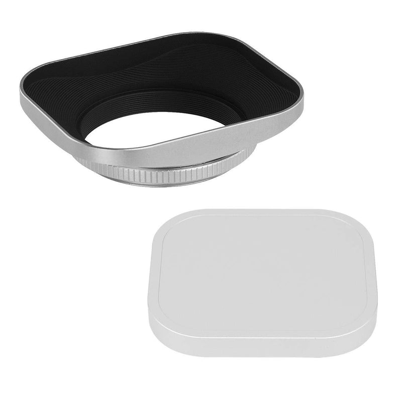 Haoge LH-S46T 46mm Square Metal Screw-in Lens Hood Cap for Leica Summilux-M 35mm f/1.4 50mm f1.4 E46, Summarit-M 90mm f/2.5 75mm f2.5 E46, Summicron-M 28mm F2 E46 ASPH, Voigtlander 35mm f/1.7 28mm f2