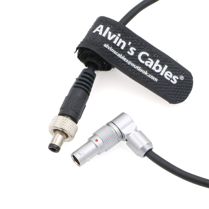 Alvin's Cables Z CAM E2 Flagship Rotatable Right Angle 2 Pin to Straight Lock DC Power Cable for Atomos Shinobi Ninja V OSEE G7 Monitor Adjustable 90 Degrees 2 Pin Cord for Z CAM E2-S6 E2-F6 E2-F8