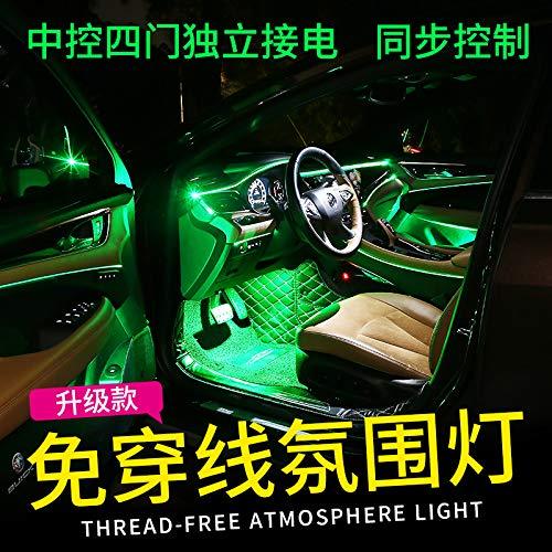 Car led Strip Light,Split Design RGB Ambient Light-6 in 1 with 8 Meter Fiber Optic Light Guide app Control and Dynamic Mode Enough to Decorate The Center Console and 4 Doors
