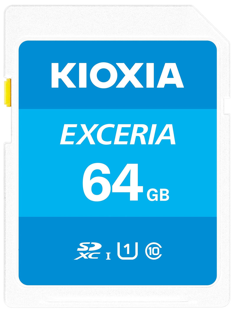 Kioxia 64GB Exceria SD Memory Card SDXC UHS-I U1 Class 10 Read 100MB/s LNEX1L064GG4