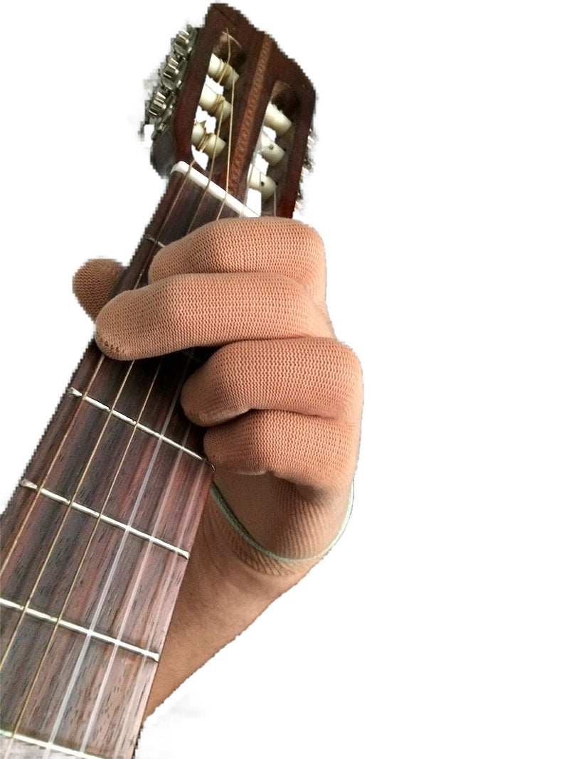GUITAR GLOVE BASS GLOVE - 1 Glove - Finger & Hand issues XX-Small beige