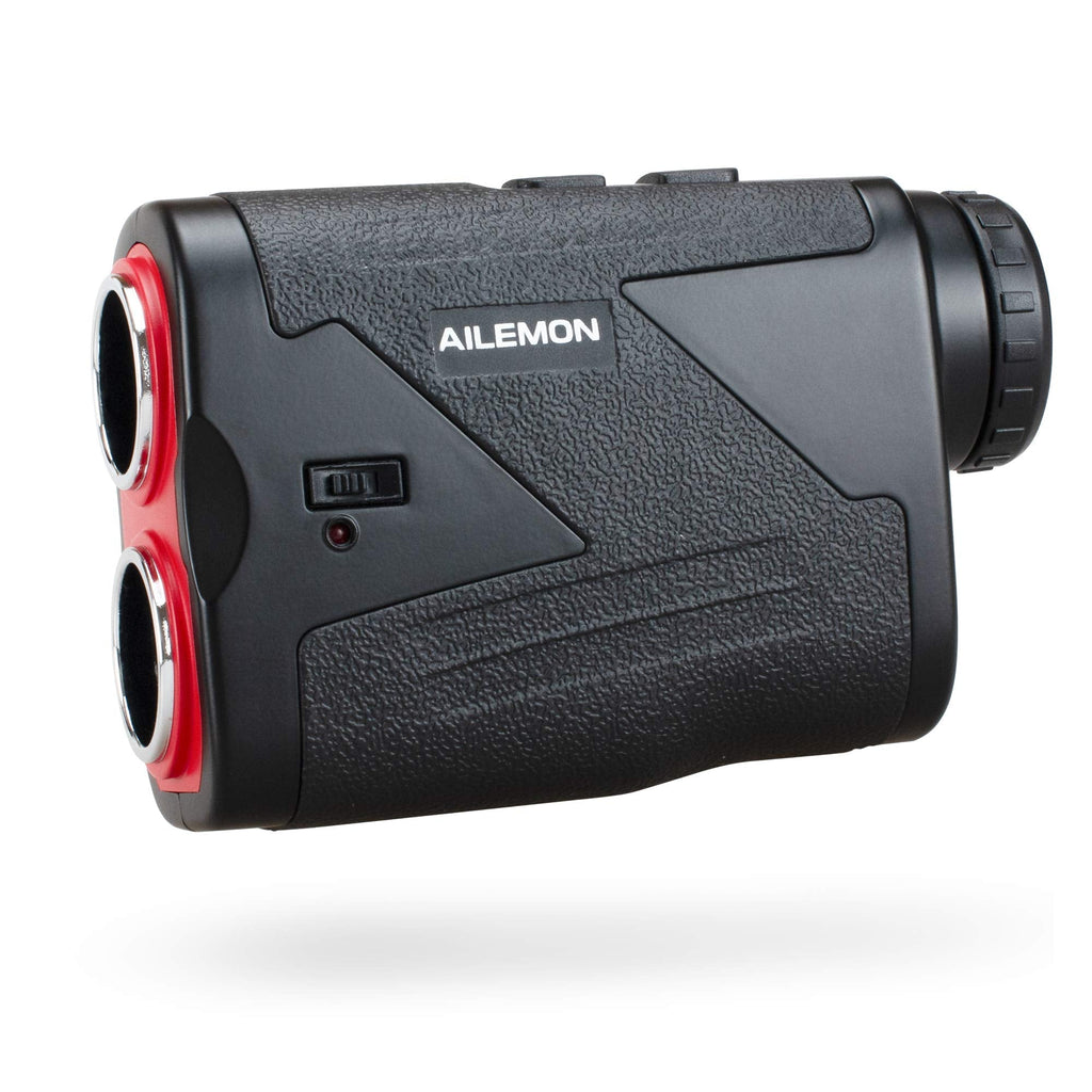 AILEMON 6X Golf Range Finder, 1000/1200 Yard Laser RangeFinder with Slope Switch, Scan, Flagpole Lock, and Speed Function, Tournament Legal Golf Rangefinder Black