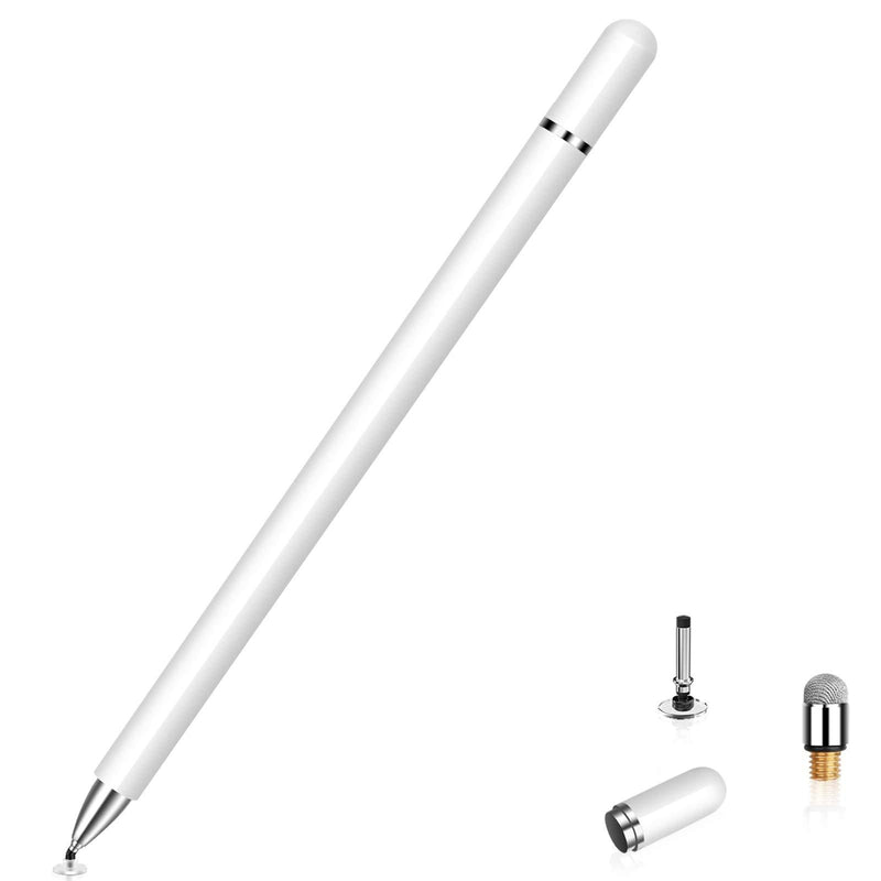 Granarbol Capacitive Stylus Pen Disc and Fiber Tip 2-in-1 Series, 2 Magnetism Cover Cap, Universal Stylus Compatible with iPad, iPhone, Android, Tablets and Other Capacitive Touch Screens