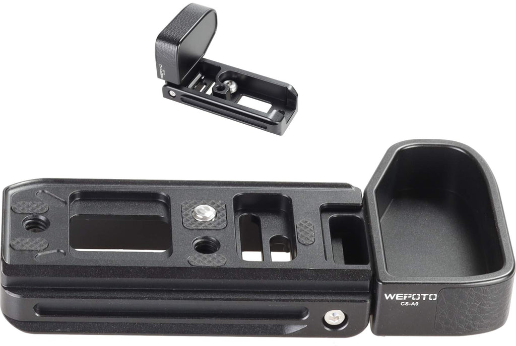 WEPOTO cs-a9 Hand Grip Quick Release Plate L Bracket QR Plate Compatible with Sony A9 / A7III / A7RIII / A7M3 (ILCE-7RM3 / A7R Mark III) Camera