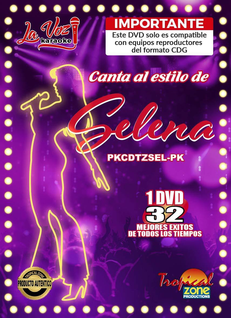 Karaoke Selena DVD 32 Best songs Ever