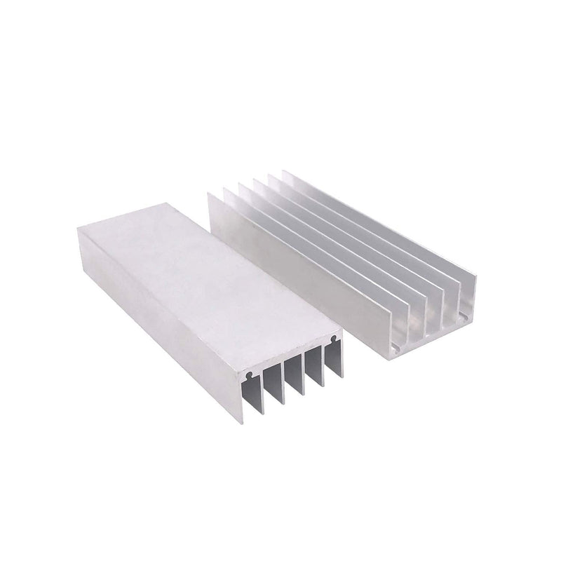 Awxlumv Aluminum Chipset Heat Sink 120 x 40 x 20 mm / 4.72 x 1.57x 0.79 inch Diffusion Cooling Fin Comb Heatsink Cooler 2Pcs